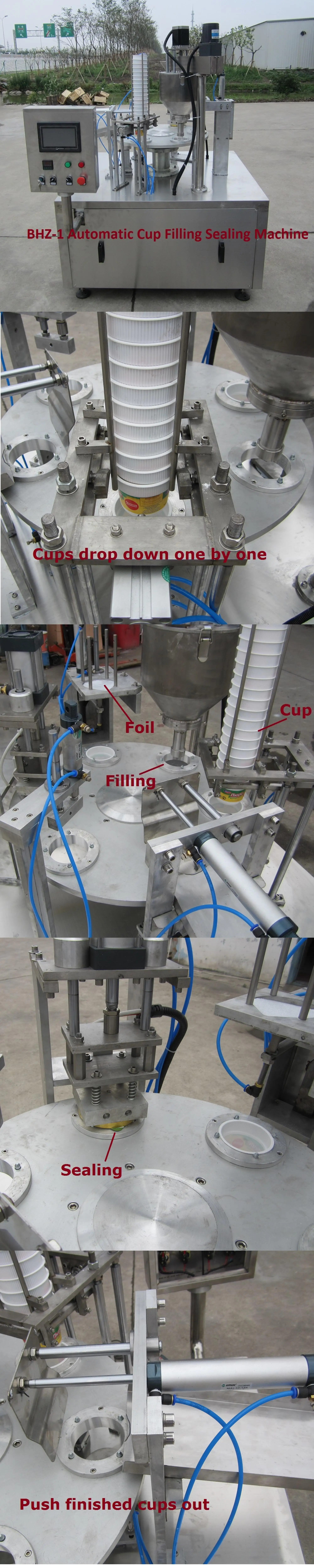 Rotary type coffee capsule filling machine for nespresso k cup