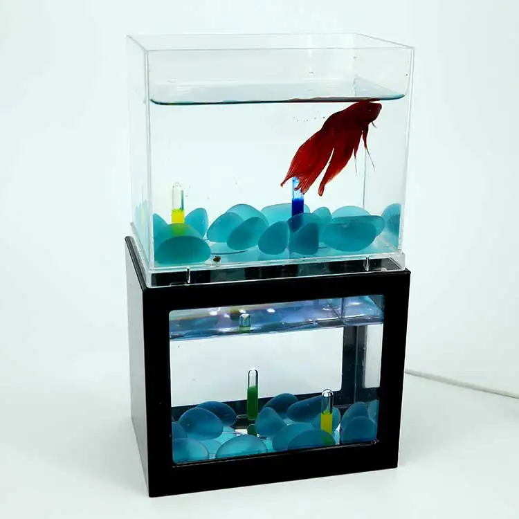 Mini usb masaüstü balık tankı, akvaryum tankı balık, plastik balık tankı