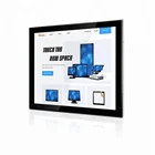 19 inch security square LCD touch monitor with VGA BNC AV input