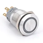 Mm Switch CE RoHS HBAN Brand HBS1-AGQ-11E/S 19 Mm METAL LED LIGHT Push Button Switch