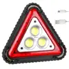 Road Flare Emergency 33 SMD Triangle Warning Lamp 5W COB Worklight 18650 USB Rechargeable 450lm LED Work Light with Input Output