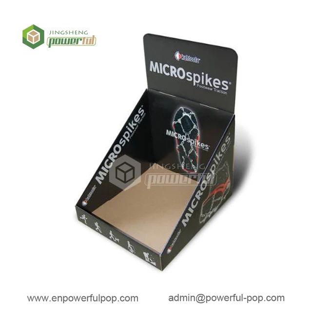 tabletop pos cardboard counter display box corrugated pdq stand