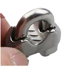 Pipe Clamps M32 Heavy Big Size Stainless Steel Wire Rope Clip Cable Pipe Clamps With Other Full Size