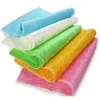 Supern absorbent kitchen bamboo fiber dish cleaning cloth/sponge
