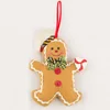 Christmas fabric hang outdoor christmas decoration cookies design Home Decoration velvet Xmas Hanging Christmas Product