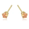 95847 xuping 3mm women earring stud, 14k gold plated Synthetic CZ stud earring