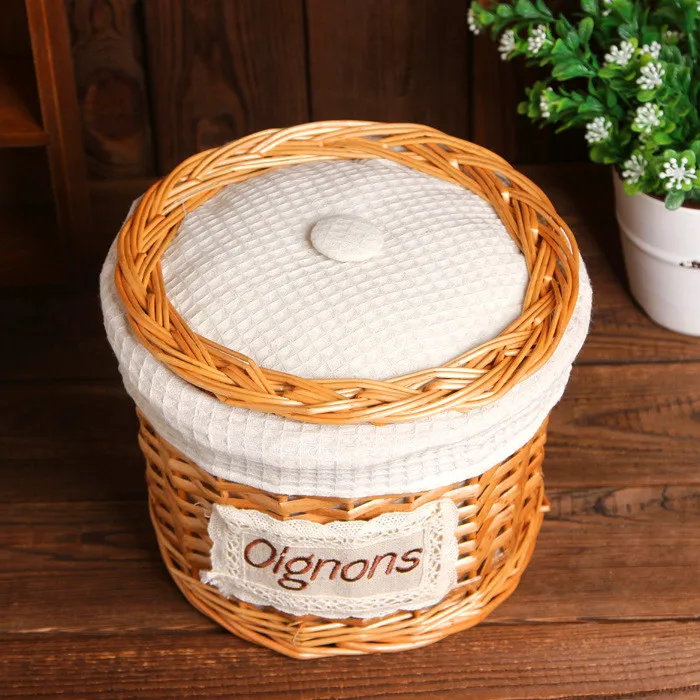 handmade large cheap wholesale wicker baskets with lid fabric