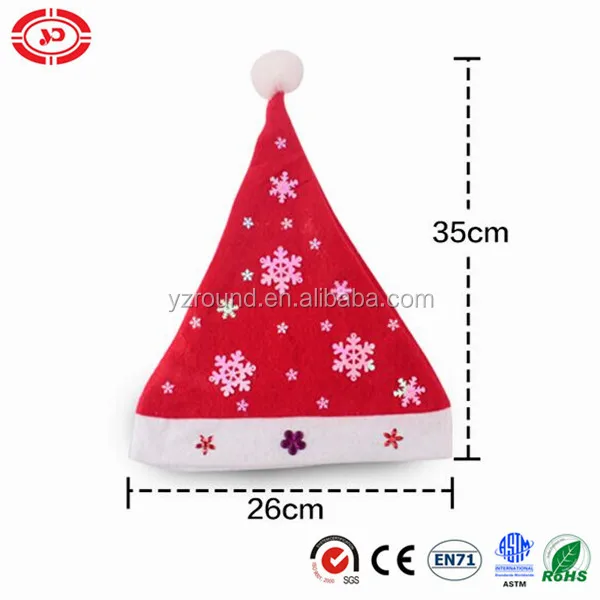 plush felt soft kids xmas gift decoration hat