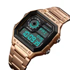 SKMEI china brand stainless steel back 3atm water resistant men compass watch