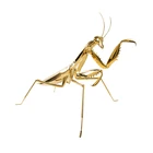 large gold plating mantis art home decoration metal abstract sculpture