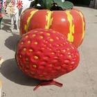 large fruit statue fiberglass strawberry NTRS487S