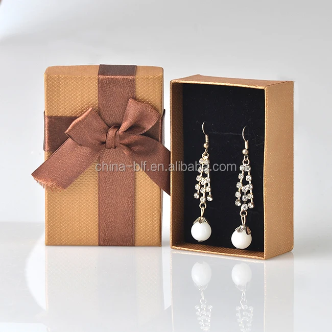 high quantity custom jewelry gift boxes with ribbon bow