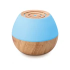 Home Wooden Grain Round 7 Color Led Light 300ml Ultrasonic Aroma Diffuser