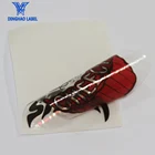 Wholesale logo print transparent clear paper label stickers printing