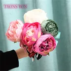 2019 stationery creative colorful peony flower blue ballpoint pen 0.5mm 316