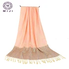 Indian silk scarf paisley ladies stole ethnic shawls