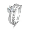 POLIVA Hot Design Cheap Wholesale Eternity Love Wedding Engagement Women Finger Ring 925 Sterling Silver Jewelry