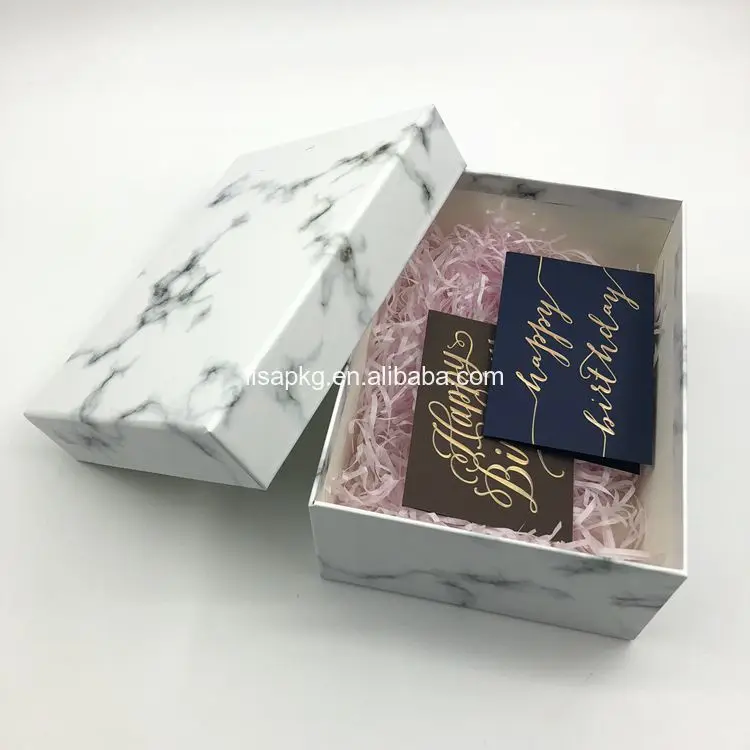 custom high quality cardboard packaging card gift box with lid