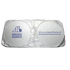 logo Custom car sunshade car front windshield uv polyester car sun shade