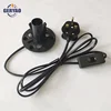 New design British UK lamp cord set with plastic plate for salt lamps