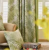 high quality pretty 100% polyester imitated silk fabric printed door curtains office window curtain