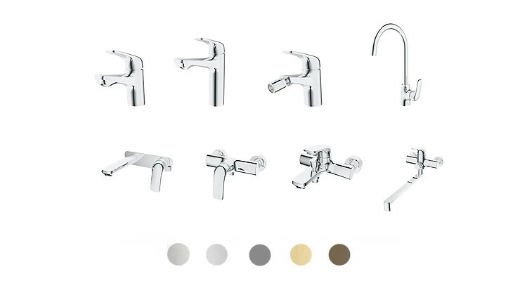 2019 China faucet factory hot sale style bathroom single handle chrome plated bath shower faucet mixer tap