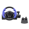 China Wholesales 7 in 1 cowboy racing car game steering wheel pc game steering wheel for usb