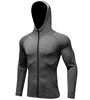 Wholesale Custom Full Zip Bodybuilding Fitted Running Wear Mens Gym Clothing