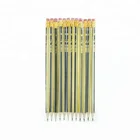 High quality yellow black color 7 inch wooden pencil with eraser