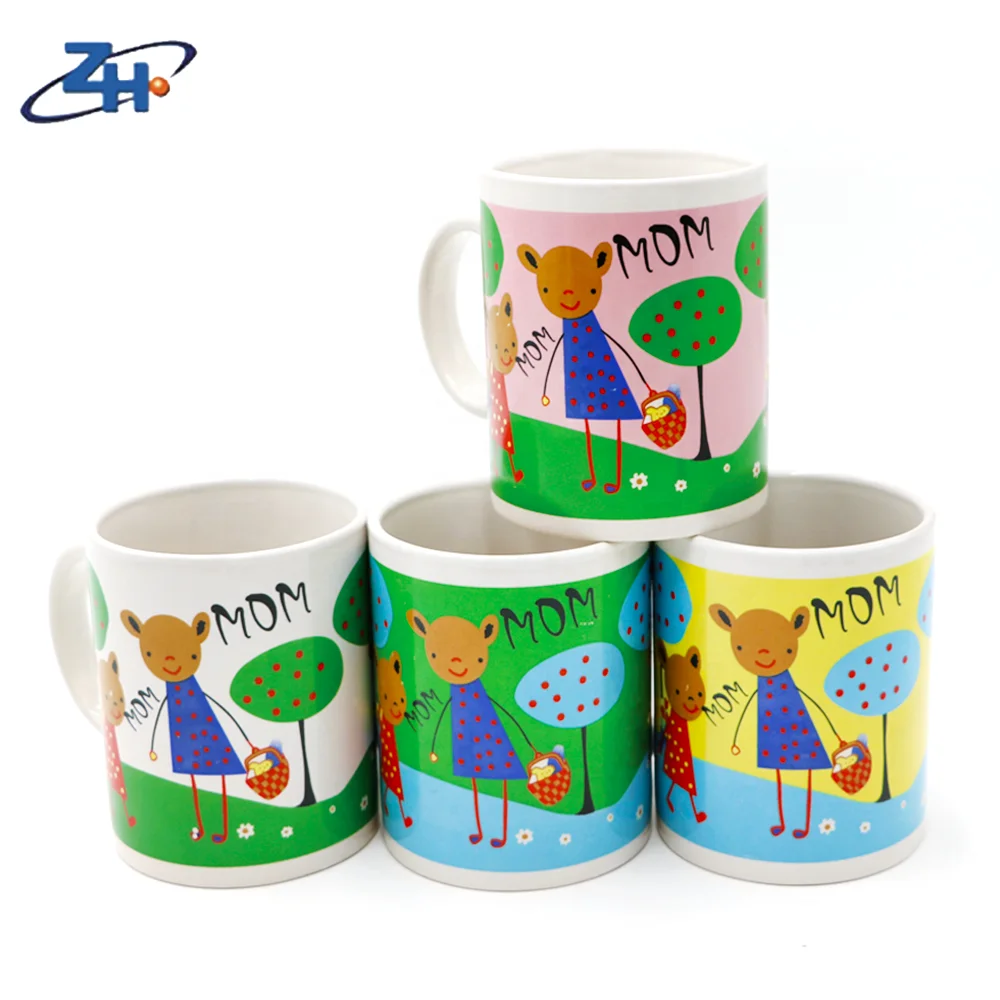bulk cartoon design mothers day decal ceramic gift mugs