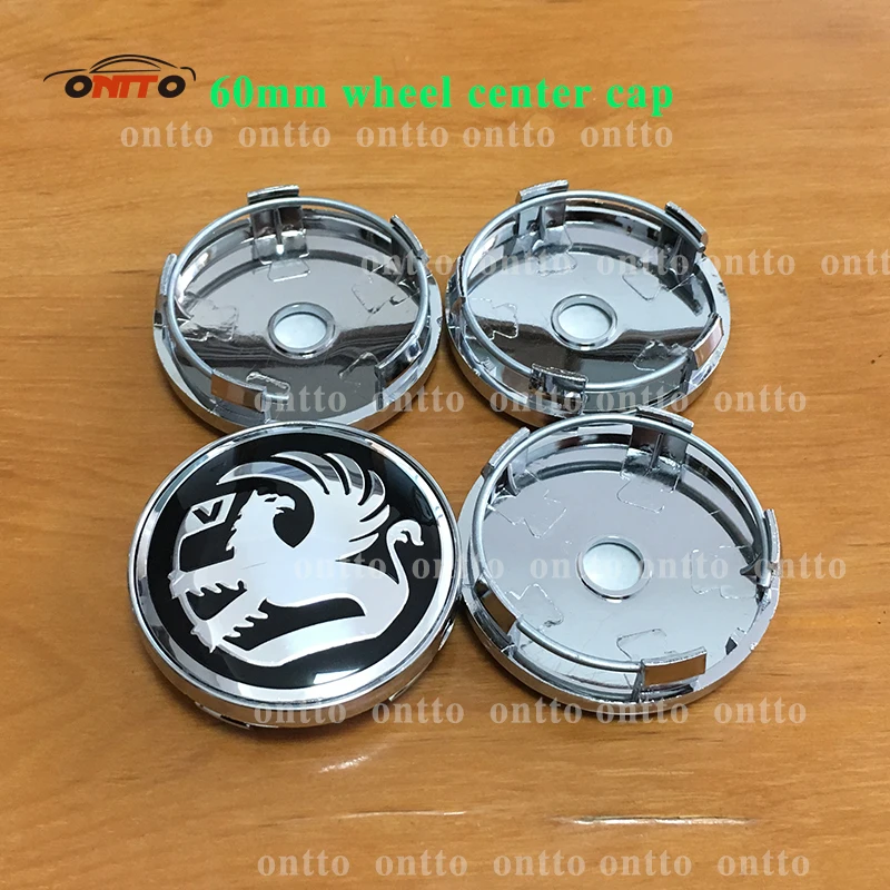 60mm NEW 4pcs Decal Alu Stickers for Wheel Centre Cap Hubs for PEUGEOT