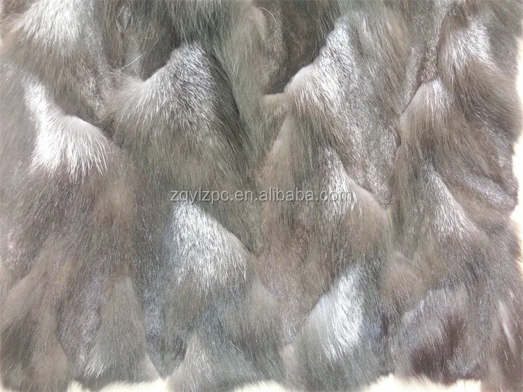 2016 high quality real fox fur pelt blanket/fox fur skin plate
