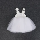 New baby girl clothes christening dress net yarn clothes baby's birthday dress baby girl
