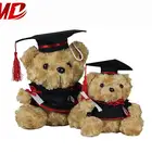 Various Size Custom Plush Graduation Bear Toy with Tassel