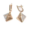 Fashion designs 18k gold plated earrings