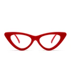Sexy red cat eye glasses frames for women 2018 retro white black small cheap Triangle frames women female eyewear frames