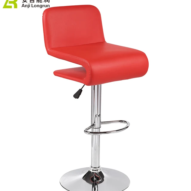 New design adjustable chrome legs PU seats swivel bar stool furniture