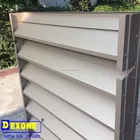 Extruded Aluminum louver slats as window shutter
