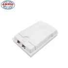 ANSHI indoor Wall Mount Optical Box Sliding box 2 core port FTTH terminal Fiber Optic Distribution Box