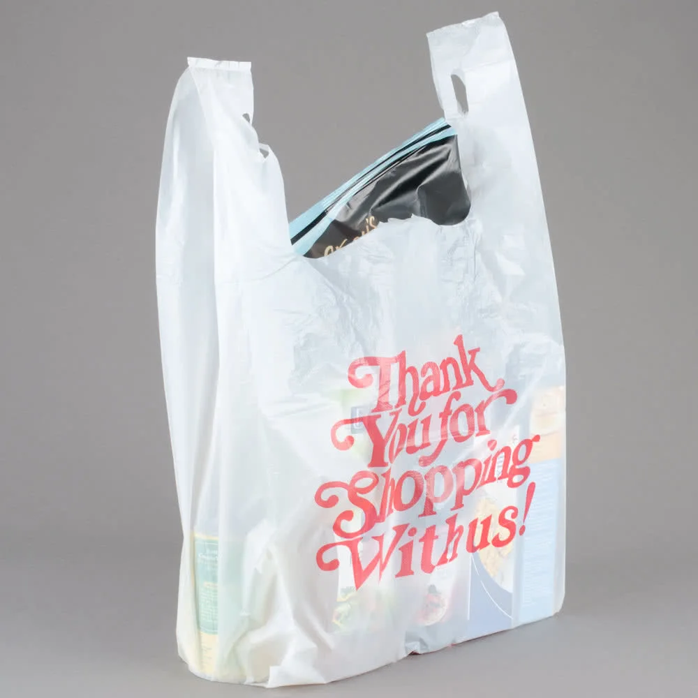 hdpe bags super market handle polybag retails portable plastic