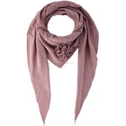 flower deco triangle woven scarf for woman