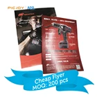 Chinese A4 210x285mm 150gsm glossy coated paper cheap flyer brochure leaflet printing in shanghai