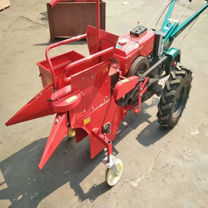 Walking Tractor Mini Corn Harvester Maize Harvesting Machine Walking