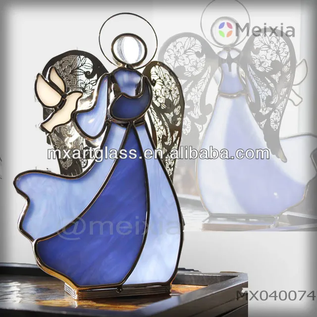 style stained glass angel holder candle holder for christmas