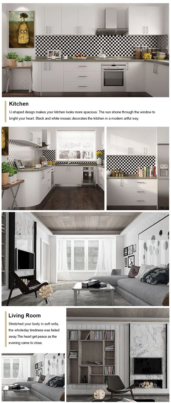 2015 White Lacquer Whole House Custom Modern Furniture Design
