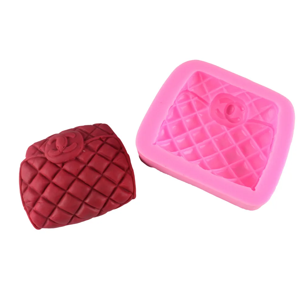 Silicone mold chocolate fondant cake mold tool DIY baking cake decoration - Fashion Bag taobao 1688 agent