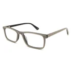 Italy design transparent 3 colors ready goods rectangle eyewear OEM acetate optical frame glasses