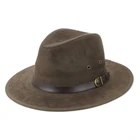 High Quality Fashion Black Customized Wool Felt Fedora Hats for Men