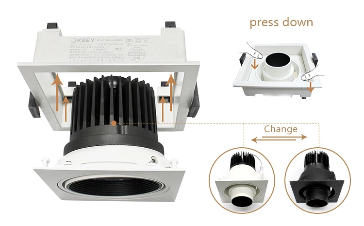 led grille downlight