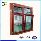 New Design Tilt Turn Wood cladding Aluminum Window Price
